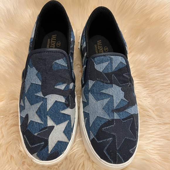 Valentino Shoes - Valentino women denim slip on sneakers